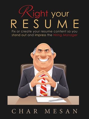 Right Your Resume - ebook